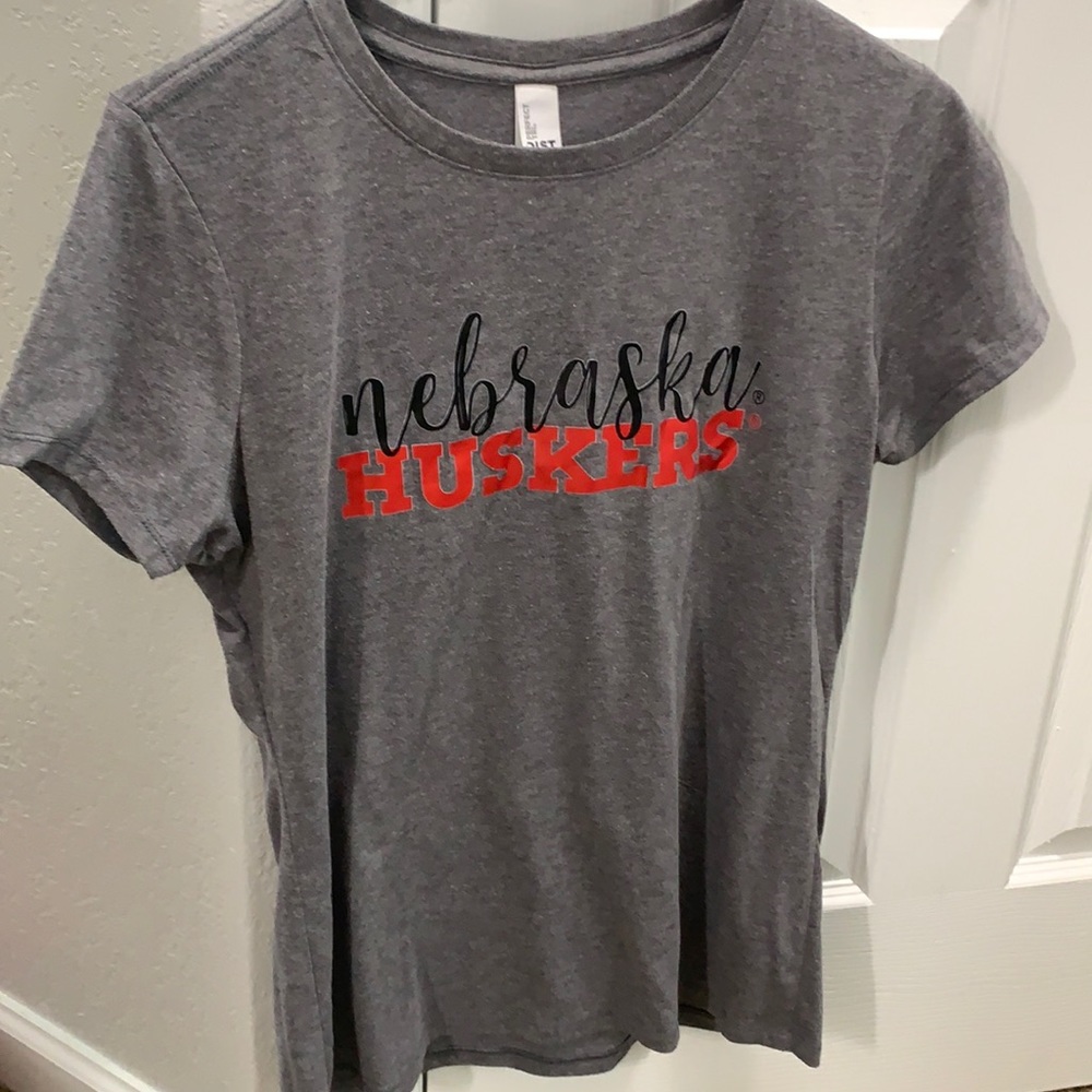 Nebraska huskers grey T-shirt. Size m